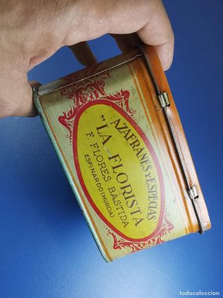 Antigua lata Azafranes y Especias La Florista