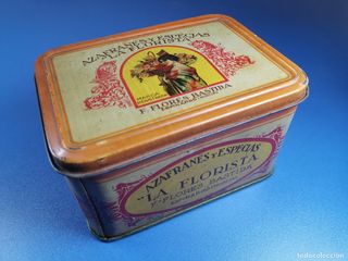 Antigua lata Azafranes y Especias La Florista