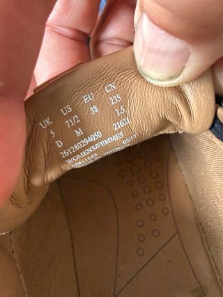 Zapatos Clarks Talla 38 Negro Marrón