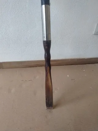 Caña de pescar con carrete valenciano