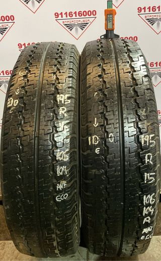 *195 15 R KUMHO RUEDA BARATA YA MONTADA
