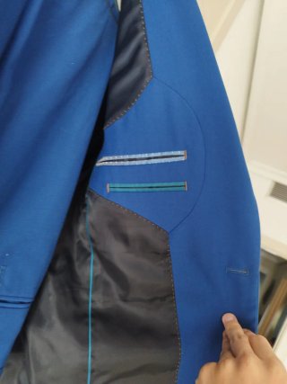 Traje PUROEGO azul eléctrico