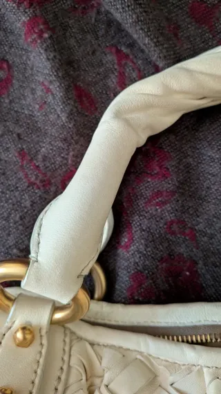 Borsa Miu Miu Beige Pelle Intrecciata