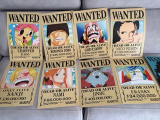 Bolsa Wanted One Piece y pósters