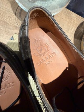 Zapatos Barrats Piel Talla 40 Verde Oliva