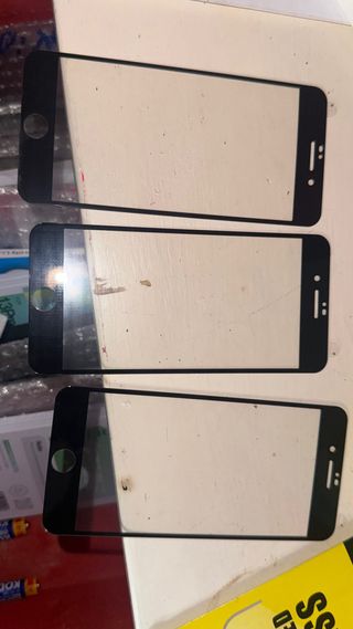 Protectores Pantalla iPhone 7/8 Negro (3uds)