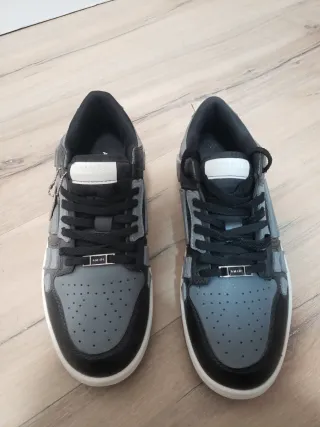 Amiri Skel Top Low Zapatillas Negras Grises