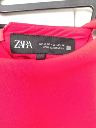 Vestido Zara Rojo Talla M