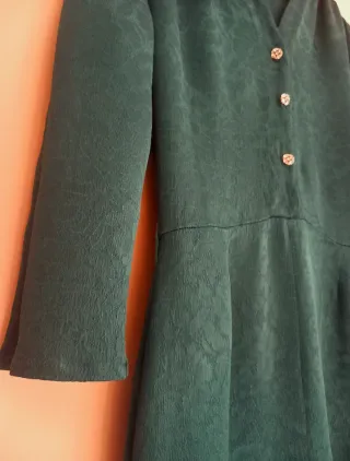 Vestido verde de fiesta vintage