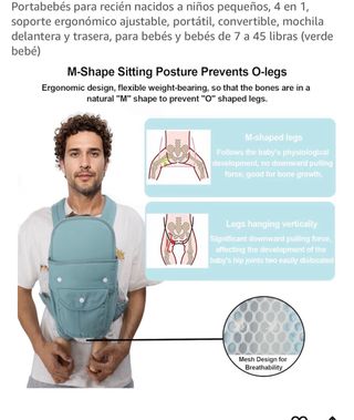 Canguro ergonómico para bebé