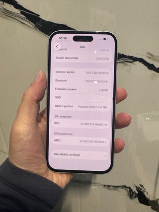 iPhone 16 256GB Bianco
