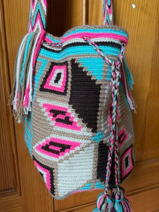 Bolso Wayuu Grande Multicolor Nuevo