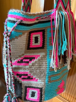 Bolso Wayuu Grande Multicolor Nuevo