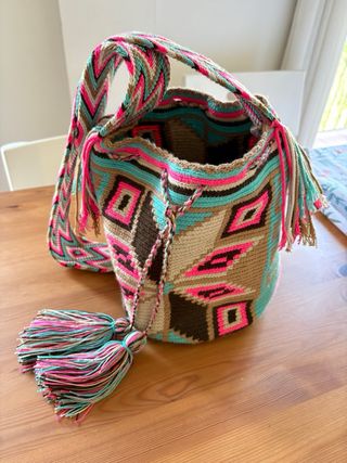 Bolso Wayuu Grande Multicolor Nuevo