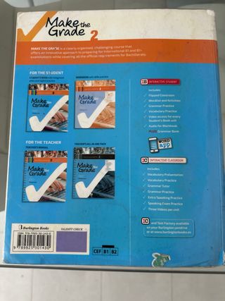 Libro Inglés 2 Bachillerato Make the Grade