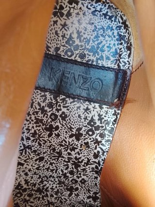 Stivali Kenzo neri con zip e lacci