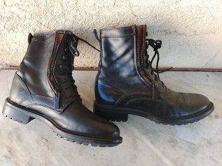 Stivali Kenzo neri con zip e lacci