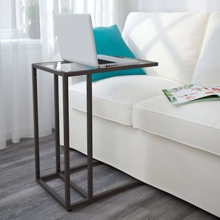 Mesa Auxiliar IKEA VITTSJÖ Negro/Vidrio