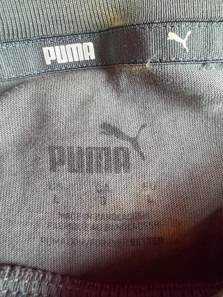 Camiseta Puma Gris Logo Multicolor