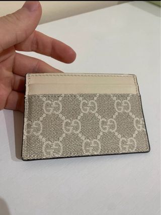 Portacartellini Gucci Beige e Bianco