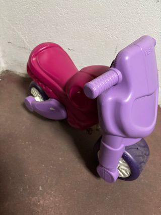 Moto infantil rosa y morada