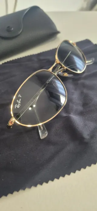 Gafas Ray-Ban Oval Metal Doradas/Grises