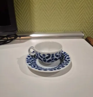 Taza y plato Sargadelos