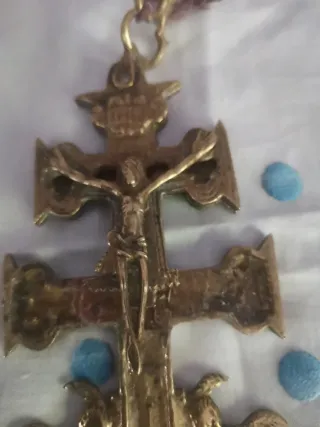 Antigua Cruz de Caravaca Bronce