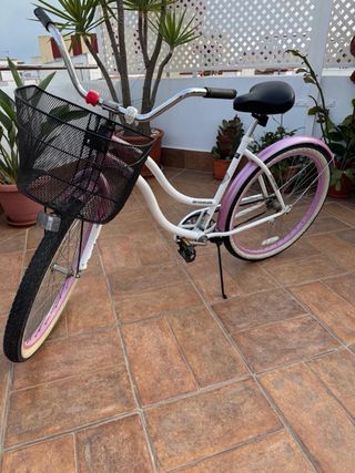 Bicicleta Pancho Rosa Estilo Americano