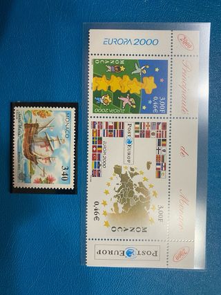 Sellos Mónaco, Suiza y Yugoslavia