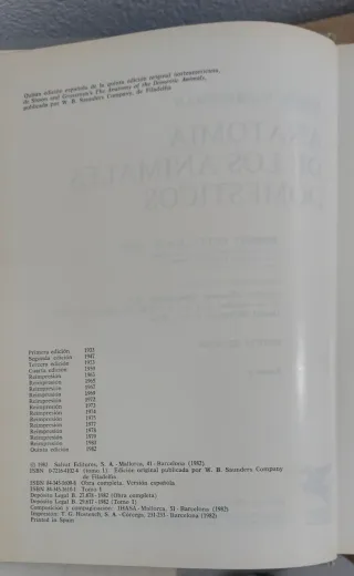 Anatomia de Los Animales Domesticos