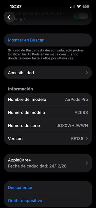 AirPods Pro 2ª generación casi nuevos + AppleCare+