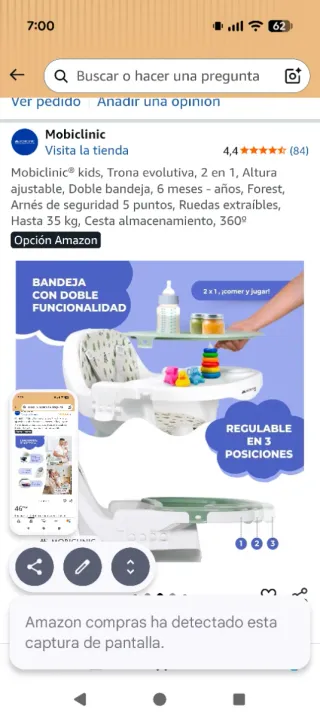 Mobiclinic Trona Evolutiva 2 en 1