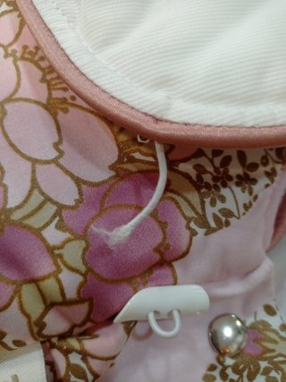 NUEVA Colcha capazo carrito rosa estampado floral