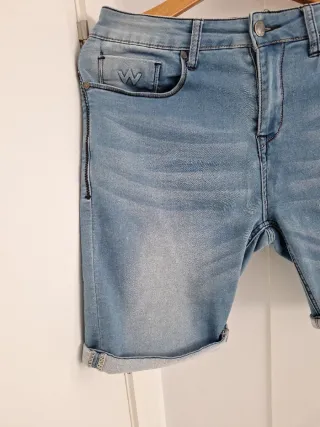 Pantalón corto vaquero slim fit