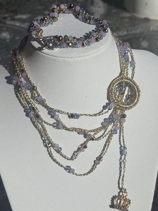 Set Collana e Bracciale Fatto a Mano