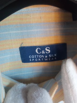 Camicia Misto Lino Cotton Silk righe