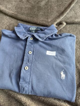 Polo Ralph Lauren azul logo bordado