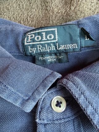 Polo Ralph Lauren azul logo bordado