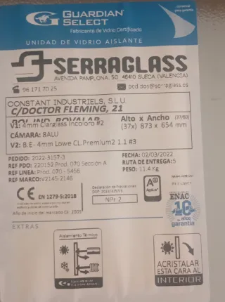 Puerta exterior aluminio