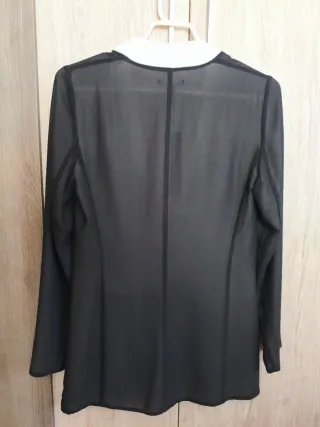 Blazer sisley negro y crema Talla 36