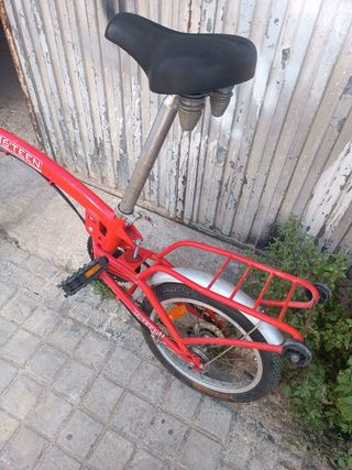 Bicicleta Plegable Roja 16