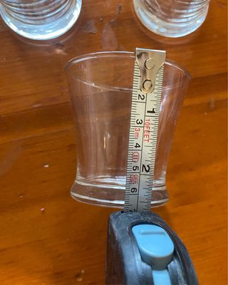 Set de 5 vasos de vidrio