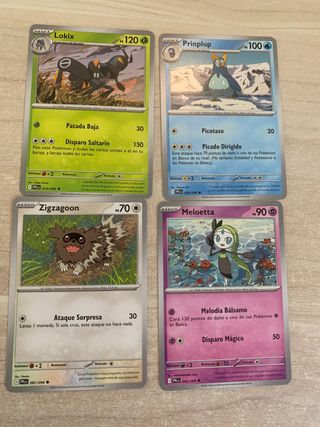 Lote de cartas Pokémon originales