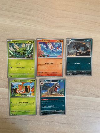 Lote de cartas Pokémon originales