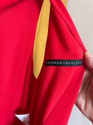 Vestido largo rojo Bárbara Torrijos