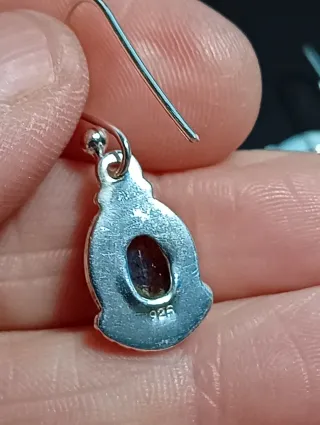 Pendientes Plata Ley labradorita