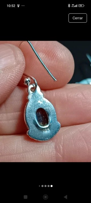 Pendientes Plata Ley labradorita