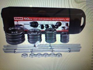 Set Mancuernas Hierro Fundido 50kg