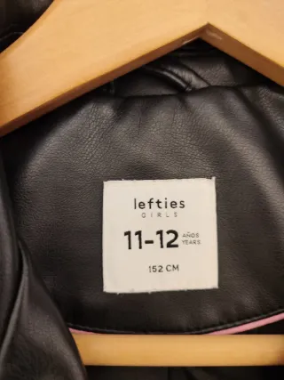 Cazadora polipiel niña Talla niña de 11 a 12 años